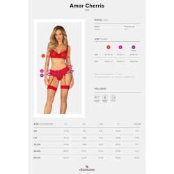 OBSESSIVE AMOR CHERRIS SET 3 PIEZAS S M