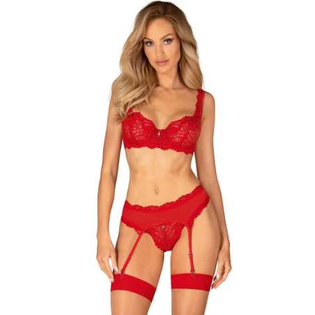 OBSESSIVE AMOR CHERRIS SET 3 PIEZAS L XL