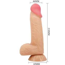 PRETTY LOVE SLIDING SKIN SERIES DILDO REALiSTICO CON VENTOSA PIEL DESLIZANTE 206 CM