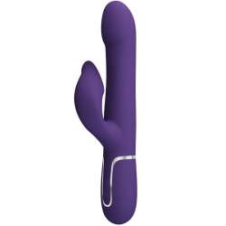 PRETTY LOVE ZALIN VIBRADOR RABBIT PERLAS 4 EN 1 MORADO