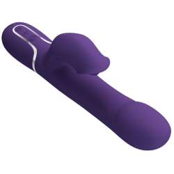 PRETTY LOVE ZALIN VIBRADOR RABBIT PERLAS 4 EN 1 MORADO