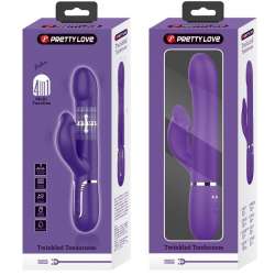 PRETTY LOVE ZALIN VIBRADOR RABBIT PERLAS 4 EN 1 MORADO