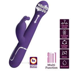 PRETTY LOVE DEJON VIBRADOR RABBIT 3 EN 1 MULTIFUNCIoN MORADO