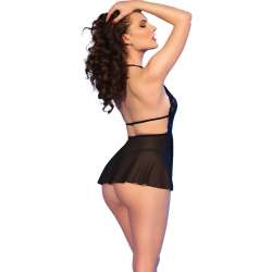 CHILIROSE CR 4720 BABYDOLL TANGA NEGRO M