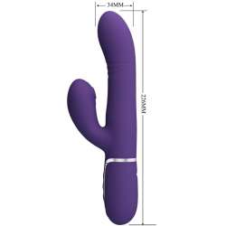 PRETTY LOVE VIBRADOR PUNTO G MULTIFUNCIoN MORADO