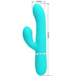 PRETTY LOVE VIBRADOR PUNTO G MULTIFUNCIoN VERDE AGUA