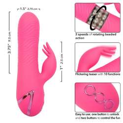 CALEXOTICS SACRAMENTO SWEETIE VIBRADOR RABBIT ROSA BY CALIFORNIA DREAMING