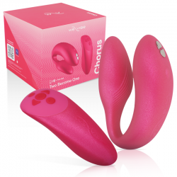 WE VIBE CHORUS VIBRADOR PAREJAS CON CONTROL SQUEEZE ROSA