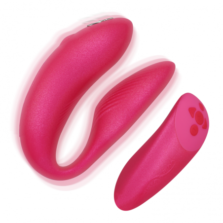 WE VIBE CHORUS VIBRADOR PAREJAS CON CONTROL SQUEEZE ROSA