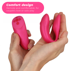 WE VIBE CHORUS VIBRADOR PAREJAS CON CONTROL SQUEEZE ROSA