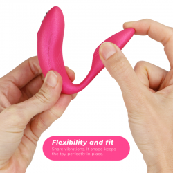 WE VIBE CHORUS VIBRADOR PAREJAS CON CONTROL SQUEEZE ROSA