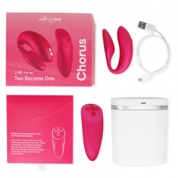 WE VIBE CHORUS VIBRADOR PAREJAS CON CONTROL SQUEEZE ROSA