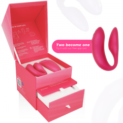 WE VIBE CHORUS VIBRADOR PAREJAS CON CONTROL SQUEEZE ROSA