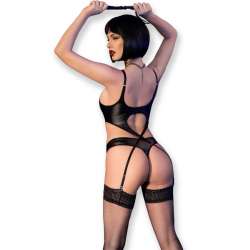 CHILIROSE CR 4625 SET CUATRO PIEZAS CROTCHLESS NEGRO S