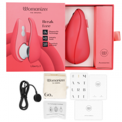 WOMANIZER LIBERTY 2 ESTIMULADOR SUCCIONADOR CLITORIS ROSA