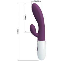 PRETTY LOVE ALVIS VIBRADOR RABBIT PUNTO G MORADO