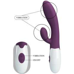 PRETTY LOVE ALVIS VIBRADOR RABBIT PUNTO G MORADO