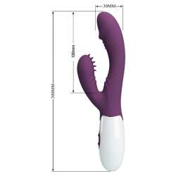 PRETTY LOVE ANDRE VIBRADOR RABBIT ESTIMULADOR PUNTO G MORADO