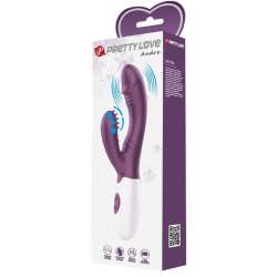 PRETTY LOVE BUTTERFLY KISS VIBRADOR RABBIT ESTIMULADOR PUNTO G MORADO