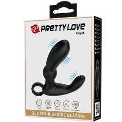 PRETTY LOVE CAYLA MASAJEADOR VIBRADOR ANAL NEGRO