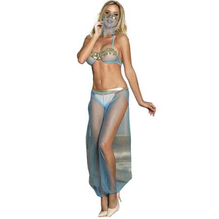 SUBBLIME SET DE LENCERIA INDIA STYLE AZUL L XL