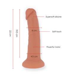 ONINDER LARGE BOGOTa DILDO VIBRADOR 9 VELOCIDADES NATURAL 22 CM O 45 CM APP GRATUITA