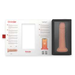 ONINDER LARGE BOGOTa DILDO VIBRADOR 9 VELOCIDADES NATURAL 22 CM O 45 CM APP GRATUITA