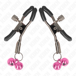 KINK PINZAS PARA PEZONES CON DOBLE CAMPANILLA ROSA 6 CM