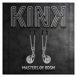 KINK PINZAS PARA PEZONES FINA CON CASCABEL PLATEADO 7 CM