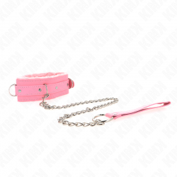 KINK COLLAR CON CORREA 65 CM CON RESTRICCIONES ROSA AJUSTABLE 36 42 CM X 55 CM