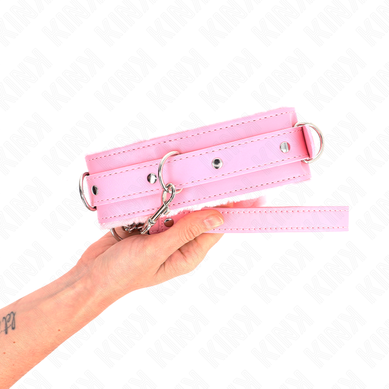 KINK COLLAR CON CORREA 65 CM CON RESTRICCIONES ROSA AJUSTABLE 36 42 CM X 55 CM