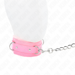 KINK COLLAR CON CORREA 65 CM CON RESTRICCIONES ROSA AJUSTABLE 36 42 CM X 55 CM