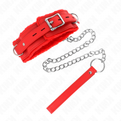 KINK COLLAR CON CORREA 65 CM CON RESTRICCIONES ROJO AJUSTABLE 36 42 CM X 55 CM