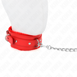 KINK COLLAR CON CORREA 65 CM CON RESTRICCIONES ROJO AJUSTABLE 36 42 CM X 55 CM