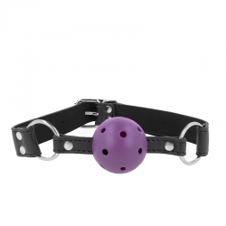 KINK MORDAZA DE BOLA 4 CM TRANSPIRABLE CON DOBLE REMACHE MORADO 62 x 25 CM AJUSTABLE 42 58 CM