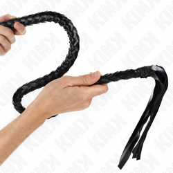 KINK LaTIGO DE SERPIENTE CON ANILLO DE MANO NEGRO 65 CM