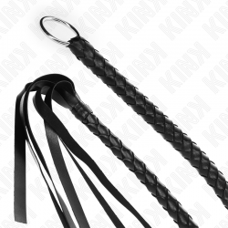 KINK LaTIGO DE SERPIENTE CON ANILLO DE MANO NEGRO 65 CM