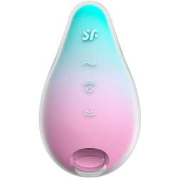 SATISFYER MERMAID VIBES ESTIMULADOR VIBRADOR MENTA Y ROSA