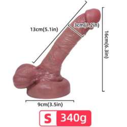 ARMONY DILDO REALISTICO SILICONA LIQUIDA 13 CM