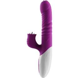 ARMONY VIBRADOR THRUSTING DOBLE LENGUA EFECTO CALOR VIOLETA