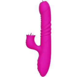 ARMONY FANNY VIBRADOR MULTIFUNCION DOBLE LENGUA EFECTO CALOR FUCSIA