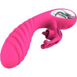 ARMONY VICKY VIBRADOR RABBIT CON LENGUA PULL RING FUCSIA