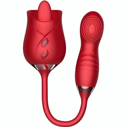 ARMONY DELIGHT FLOWER VIBRADOR BUMPING CON LENGUA ROJO