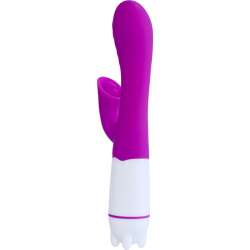 ARMONY HAPPY VIBRADOR ESTIMULADOR CON LENGUA RECARGABLE VIOLETA