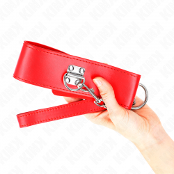 KINK COLLAR CON CORREA 65 CM ANCHO ROJO AJUSTABLE 335 41 CM X 5 CM