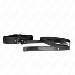 KINK COLLAR CON CORREA 116 CM FINO NEGRO AJUSTABLE 32 50 CM X 8 CM