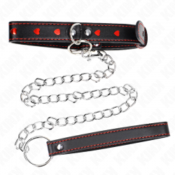 KINK COLLAR CON CORREA 65 CM DETALLES CORAZaN 525 X 25 CM