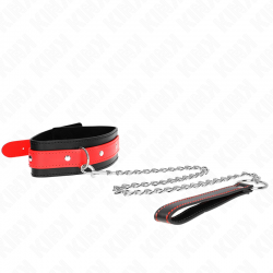 KINK COLLAR CON CORREA 65 CM ROJO AJUSTABLE 36 43 CM X 5 CM