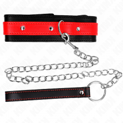 KINK COLLAR CON CORREA 65 CM ROJO AJUSTABLE 36 43 CM X 5 CM