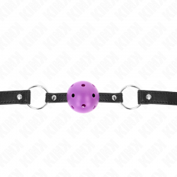 KINK MORDAZA DE BOLA 45 CM MORADO DURA HUECA 635 X 2 CM